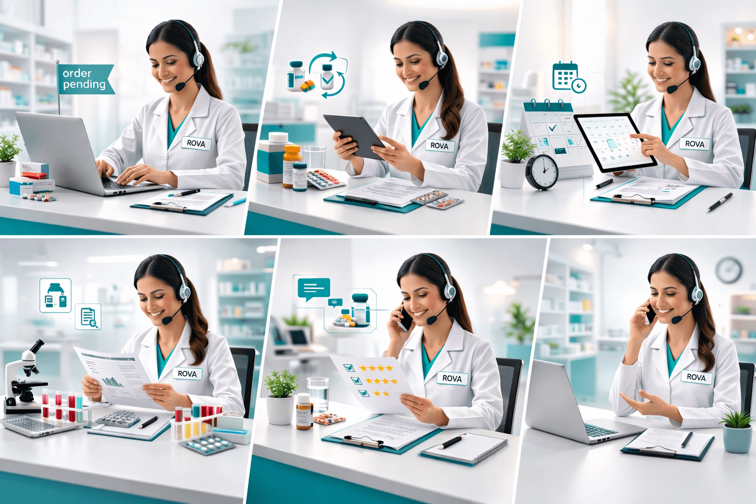 ROVA voice agent—scheduling, orders, and patient care